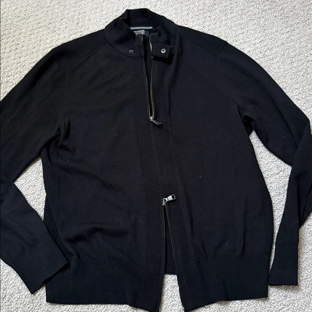 Banana Republic men’s full double zip cardigan - Picture 4 of 7